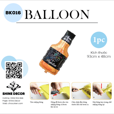 Bong bóng kiếng hình - BK016