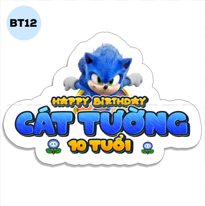 Bảng tên sinh nhật - BT12