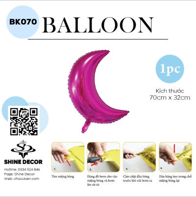 Bong bóng kiếng hình - BK070