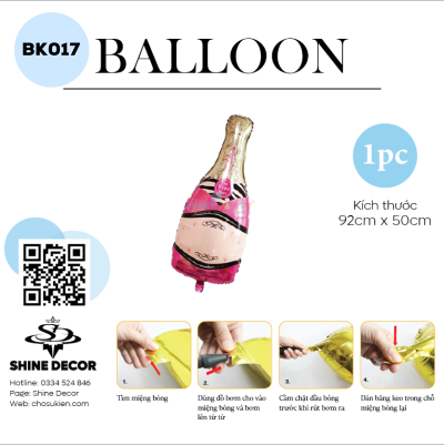 Bong bóng kiếng hình - BK017