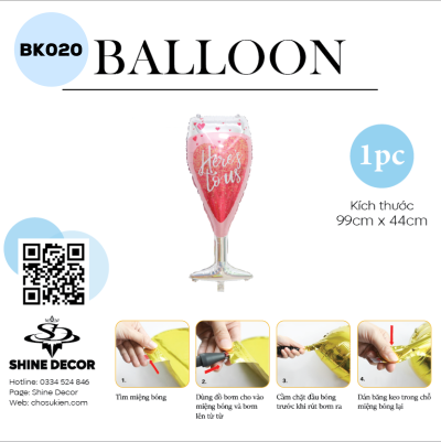 Bong bóng kiếng hình - BK020