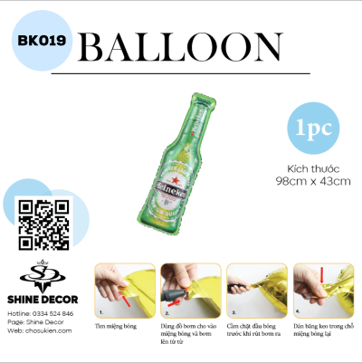 Bong bóng kiếng hình - BK019