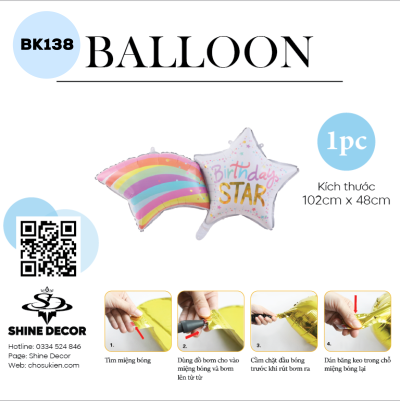 Bong bóng kiếng hình - BK138