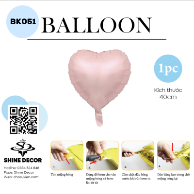 Bong bóng kiếng hình - BK051