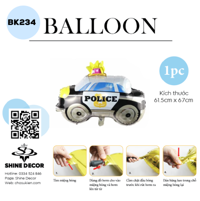 Bong bóng kiếng hình - BK234