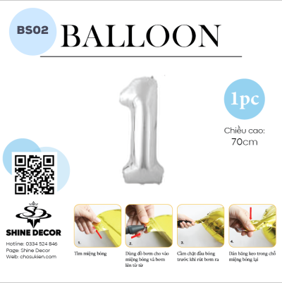 Bóng kiếng số bạc - BS02