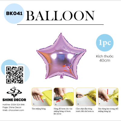 Bong bóng kiếng hình - BK041