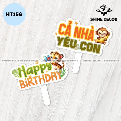 Hashtag Sinh Nhật - Con Vật - HT156