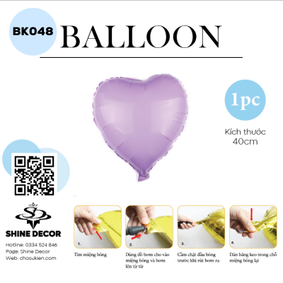 Bong bóng kiếng hình - BK048