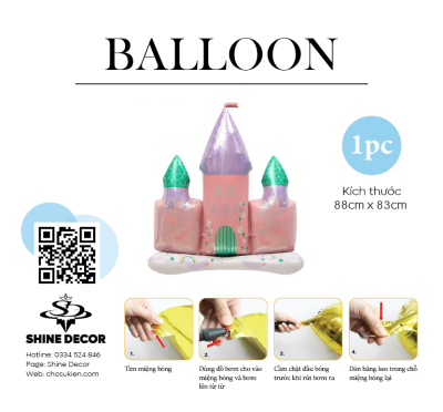 Bóng Kiếng Hình Lâu Đài - BK344