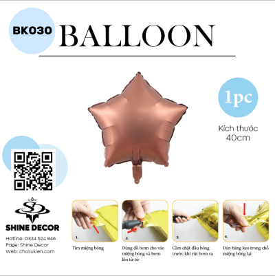 Bong bóng kiếng hình - BK030