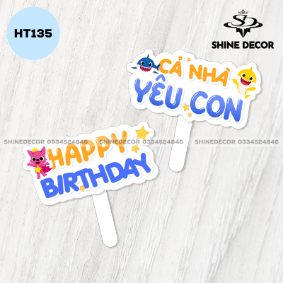 Hashtag Sinh Nhật - Cá Mập Con - HT135