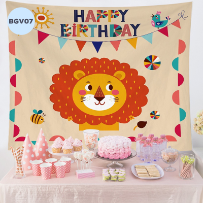 Backdrop Vải Happy Birthday - BGV07