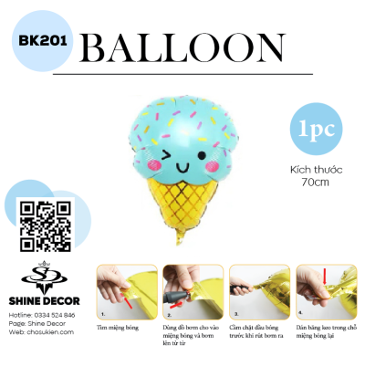 Bong bóng kiếng hình - BK201