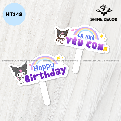 Hashtag Sinh Nhật - Kuromi - HT142