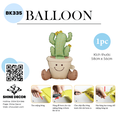 Bong bóng kiếng hình - BK335