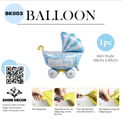 Bong bóng kiếng hình - BK003