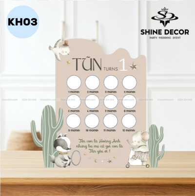 Khung hình 12 tháng thiết kế - KH03