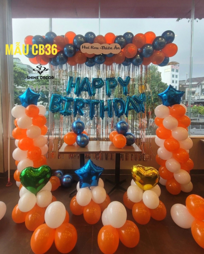 Trang trí sinh nhật mẫu CB36