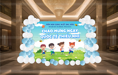 Mẫu trang trí 1/6 tone xanh biển