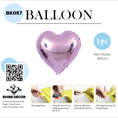 Bong bóng kiếng hình - BK057