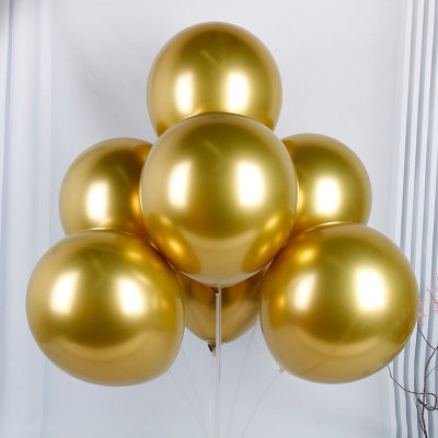 Bong Bóng Siêu Nhũ Chrome 25cm - Gold