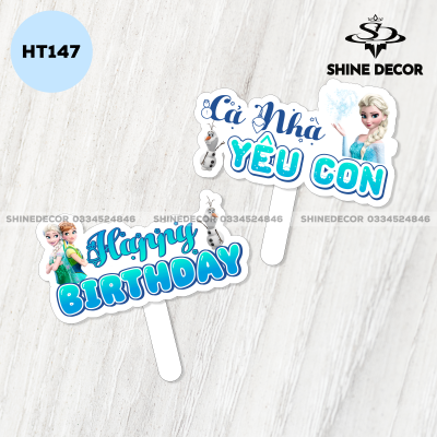 Hashtag Sinh Nhật - Công chúa Elsa - HT147