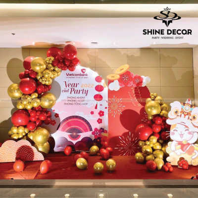Mẫu trang trí year end party