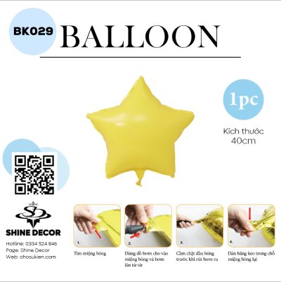 Bong bóng kiếng hình - BK029