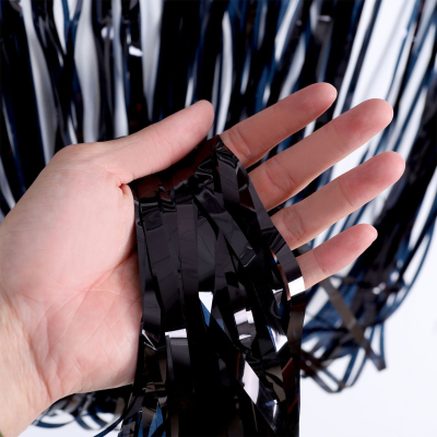 Màn Kim Tuyến Trang Trí Sinh Nhật - Màn Kim Tuyến Đen