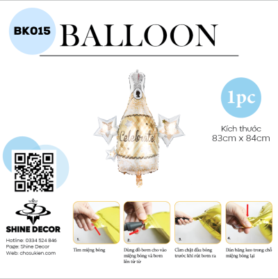 Bong bóng kiếng hình - BK015