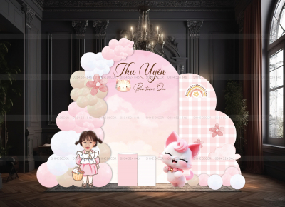 Mẫu trang trí mèo pastel