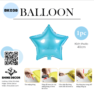 Bong bóng kiếng hình - BK038