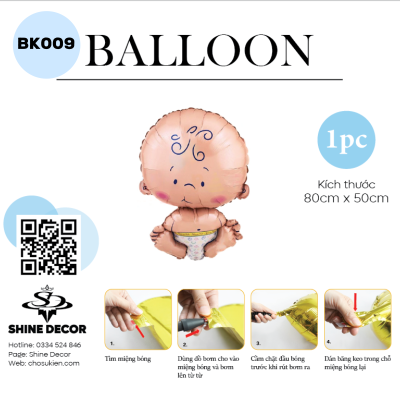 Bong bóng kiếng hình - BK009