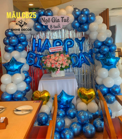Trang trí sinh nhật mẫu CB25