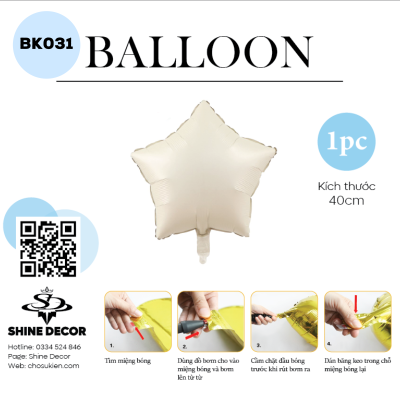 Bong bóng kiếng hình - BK031