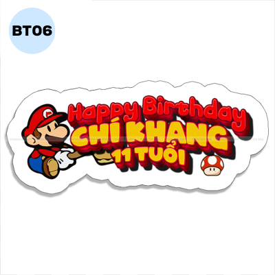 Bảng tên sinh nhật - BT06