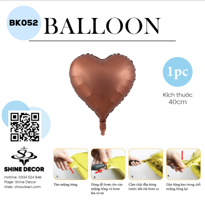 Bong bóng kiếng hình - BK052