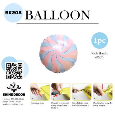 Bong bóng kiếng hình - BK208