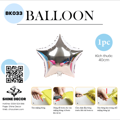 Bong bóng kiếng hình - BK033