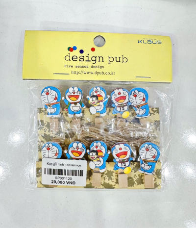 Kẹp Gỗ Treo Ảnh - Đôremon