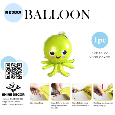 Bong bóng kiếng hình - BK222