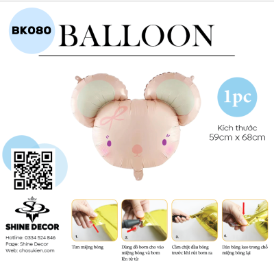 Bong bóng kiếng hình - BK080