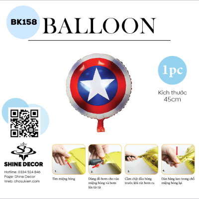 Bong bóng kiếng hình - BK158