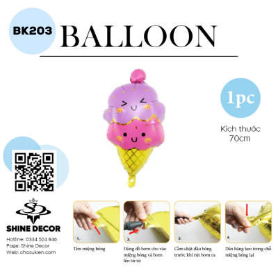 Bong bóng kiếng hình - BK203