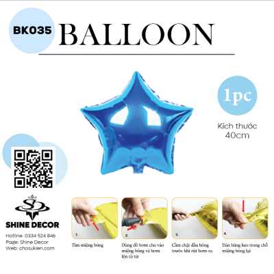 Bong bóng kiếng hình - BK035