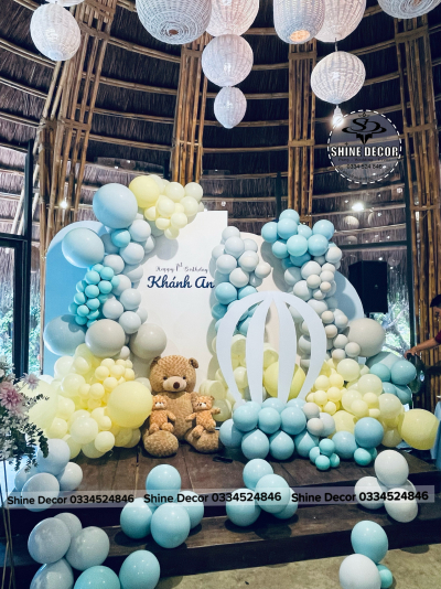 Mẫu trang trí tone xanh pastel