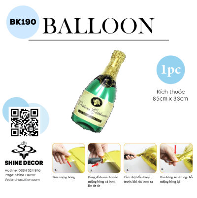 Bong bóng kiếng hình - BK190