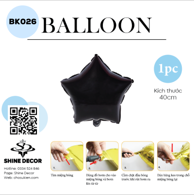 Bong bóng kiếng hình - BK026