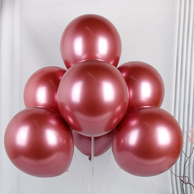 Bong Bóng Siêu Nhũ Chrome 25cm - Hồng Sen